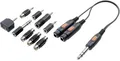 SpeaKa Professional SP-7870280 Kabelschnittstellen-/Gender-Adapter 6.3mm/6.3mm/3.5mm/3.5mm/3.5mm/3.5mm/3.5mm/RCA/RCA/RCA 2x 6.3mm/3.5mm/2x 3.5mm/3.5mm/6.3mm/3.5mm/RCA/RCA/RCA/RCA Schwarz (SP-7870280)