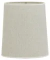 Light & Living Breska Lampenschirm ohne Lampenfuß Perlweiß Textil 25 x 28 cm