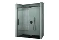 Mai & Mai Dusch-Schiebetür Nischentür Dusche Duschtür Duschabtrennung H:195cm ESG Nano, 100x195 cm