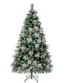 Costway Weihnachtsbaum, Grün, Kunststoff, 180 cm, Dekoration, Weihnachtsdekoration, Weihnachtsbäume & Zubehör