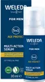 WELEDA Gesichtsserum FOR MEN 5IN1 MULTI-ACTION SERUM, für 24h Feuchtigkeit, mindert Falten & strafft, fettfrei