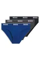 BOSS Herren Brief 3p Co/EL Slips, New - Open Blue487, XL EU