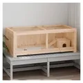 vidaXL Kleintierstall, Hamsterkäfig 104x52x38 cm Massivholz Tanne