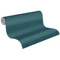 A.S. Création Vliestapete, Uni Blau 381977 Wandtapete Vlies Vinyl Rolle Tapete Titanium 3 blau