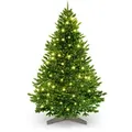 ArtiTree Künstlicher Weihnachtsbaum Künstliche Nordfichte mit LED – Weihnachtsbaum naturgetreu 180 cm