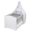 roba Komplettbett, (BxL): 79 cm x 153 cm, Holz, weiß - weiss