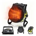 TroniTechnik KH-502 Keramikheizer Heizlüfter Heizung 2.000 Watt, Tragegriff, PTC Keramik, stufenlose Thermosteuerung