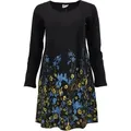 Guru-Shop Midikleid Hippie Minikleid Boho chic, Tunika -.. alternative Bekleidung blau|gelb|schwarz M