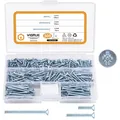 VIGRUE 305 Stück Dosenschrauben 3,2mm Set PZ1 Schlitz Steckdosen Schrauben