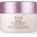 fresh Rose Deep Hydration Face Cream feuchtigkeitsspendende Gesichtscreme mit Hyaluronsäure 15 ml