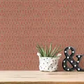Vliestapete Grafikmuster Geflochten Abstrakt Rot Orange Beige 39092-2 (5,32€/1qm