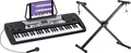 Klasse 54 Tasten Keyboard inklusive Ständer zum Mitsingen und Top Lernfunktion