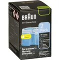 Braun 3-in-1 ShaverCare Reinigungskartuschen für Reinigungsstationen – ORIGINAL Kartuschen – Reinigt Rasierer 10x Besser Als Wasser, Scherkopfreiniger, Entfernt Haare und Hautpartikel – 2er Pack