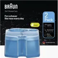 Braun Rasierer-Reinigungsstation Nachfüllkartuschen 1 Pack mit 2 Kartuschen