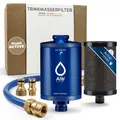 Alb Filter MOBIL Active Trinkwasserfilter Blau – Befüllfilter für Wohnmobil & Camping – Der Wasserfilter reduziert Schadstoffe im Trinkwasser & verbessert den Geschmack – Made in Germany