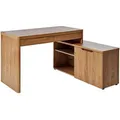 Livetastic Eckschreibtisch, Eiche, Holzwerkstoff, 2 Schublade(n) Schubladen, rechteckig, Wange, 118x76x140 cm, Kabeldurchlass, Stauraum, seitenverkehrt montierbar, in verschiedenen Holz-Dekoren erhältlich, Arbeitszimmer, Schreibtische, Eckschreibtische