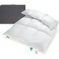 Extra warme 100% Winter Daunendecke sibirische Daunen 135x200 1200g BB - Weiß