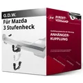 Anhängerkupplung abnehmbar für Mazda 3 Stufenheck 11.2018-jetzt neu top