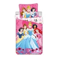 Disney Prinzessinnen Bettwäsche - 140x200 cm Baumwolle Kissen und Decke