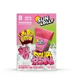 Sun Lolly Wassereis Sour Pink Cranberry & Heidelbeere 8 Stk | Limited Edition | Mit Fruchtsaft | Ohne künstliche Süßungsmittel | Glutenfrei