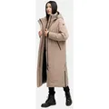 Navahoo Wintermantel Schneewächter 14 warmer Winter Kurzmantel braun XXXL (46)