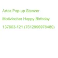 Artoz Pop-up Stanzer Motivlocher Happy Birthday 137603-121 (7612996978480)