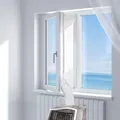 HOOMEE Fensterabdichtung für Mobile Klimageräte, B43 x H400 cm, Weiß