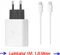 Original Google Pixel Usb C Adapter Fold, Pixel Tablet Usb C Schnellladegerät 30W mit Usb C Ladekabel 1.8M Google Pixe 9 9 Pro 8 8a 8Pro 7 7A 7Pro 6 5