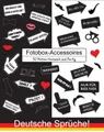 Deutschen Sprüche-Fotobox-Requisiten, Fotobox Accessoires, Foto Booth Props DE