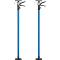 Tectake 2Er Set Teleksopstützen  Stufenlos Höhenverstellbar 115 – 290 cm  20 x 8 x 115 cm Blau