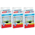 tesa Insect Stop STANDARD Fliegengitter für Fenster - Insektenschutz zuschneidbar - Mückenschutz ohne Bohren - Fliegen Netz anthrazit, 150 cm x 180 cm (3)