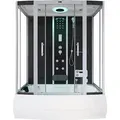 HOME DELUXE - Dampfdusche DIAMOND, Schwarz, Maße: 170 x 90 x 220 cm - inkl. Radio, Regendusche und komplettem Zubehör I Dampfsauna, Badewanne, Wh... - Schwarz