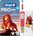Oral-B Elektrische Kinderzahnbürste Pro Kids König der Löwen, Aufsteckbürsten: 1 St., inklusive Sensitiv+ Modus für Zahnpflege, extra weiche Borsten