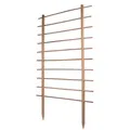 UNUS GARDEN Spalier Rankhilfe Garten aus Holz, Wetterfeste Pflanzenstütze, 170 cm hoch, Naturfarben, aus Holz, Kletterhilfe, Rankhilfe für Gurken, Tomaten braun 170 cm