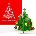 Colognecards Pop-Up Karte Tannenbaum Merry Christmas rot