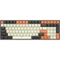 Royal Kludge RK100 Mechanische Tastatur, RGB, mit braunem Schalter, Schwarz-Orange