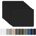 Nylon Selbstklebende Reparaturpatches, , 8 Stück, 20x15cm, Schwarz