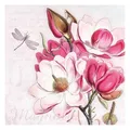 Ambiente® Papierserviette Magnolienzeit, (20 St), 33 cm x 33 cm
