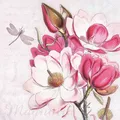 Servietten Papierservietten 20 Stk Ambiente Magnolie Frühling Essen Trinken