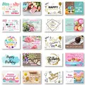 Domelo Geburtstagskarten 20er Set mit Umschlag, Happy Birthday Postkarten, Kraftpapier Karten zum Geburtstag, Geburtstagskarte für Mann/Frau/Kinder, Postkarte als Grußkarten (Set 2)