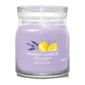Yankee Candle Signature Duftkerze | Lemon Lavendel Medium Jar Candle with Double Wicks | Soja Wax Blend Long Burning Candle | Perfect Gifts for Women