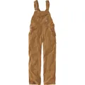 Carhartt Rugged Flex Loose Fit Canvas Bib Dungarees carhartt brown (211) XS REG
