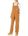 Carhartt Damen Rugged Flex® Canvas-Latzhose, Carhartt® Braun, XS
