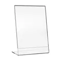 HMF 46934 Acryl Tischaufsteller schräg | DIN A4 Hochformat | Glasklar