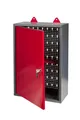 Kreher Werkstattschrank BZW. Schlüsselschrank aus Metall mit verschließbarer Tür, einem Einlegeboden, Einer Lochwand sowie kratzfester Oberfläche, Maße B 40 x H 60 x T 19 cm