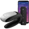 Satisfyer Double Fun App-gesteuerter Vibrator für Paare - Schwarz