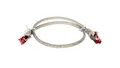 Kabel krosowy patchcord S/FTP (PiMF) kat.6 LSZH szary 0,5m 50885
