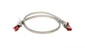 Kabel krosowy patchcord S/FTP (PiMF) kat.6 LSZH szary 0,5m 50885