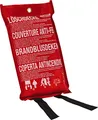 ABUS Löschdecke LD1118 – Zuverlässige Feuerlöschdecke für Haushalt und Küche, hitzebeständig, kompakt und einfach in der Anwendung