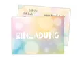 Limonia 12x Einladungskarten zum Kindergeburtstag - Geburtstagseinladung Pastell Stylishe Einladung zum Geburtstag für Jungs und Mädchen Kinder und Erwachsene Unisex
